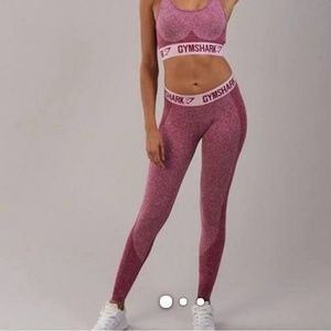 Gymshark Maroon Flex Marl Leggings Euc 